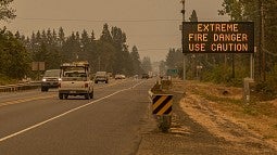 Highway 58 near Eugene, Oregon. (Photo courtesy Dan Morrison, University of Oregon School of Journalism and Communication)