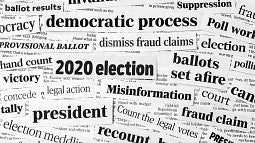 picture of newspaper headlines about an election