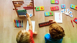 shutterstock images of young kids learning math